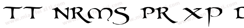 TT Nrms Pr xp DmBld字体转换